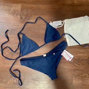 NWT Wicked Weasel Navy Blue Bikini